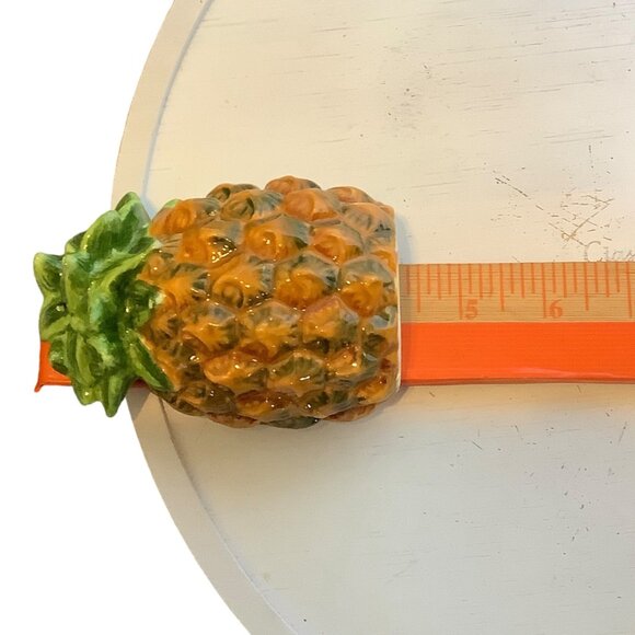 Pineapple Ceramic Salt & Pepper Shakers By Great American Opportunities 4.25" - Picture 10 of 10